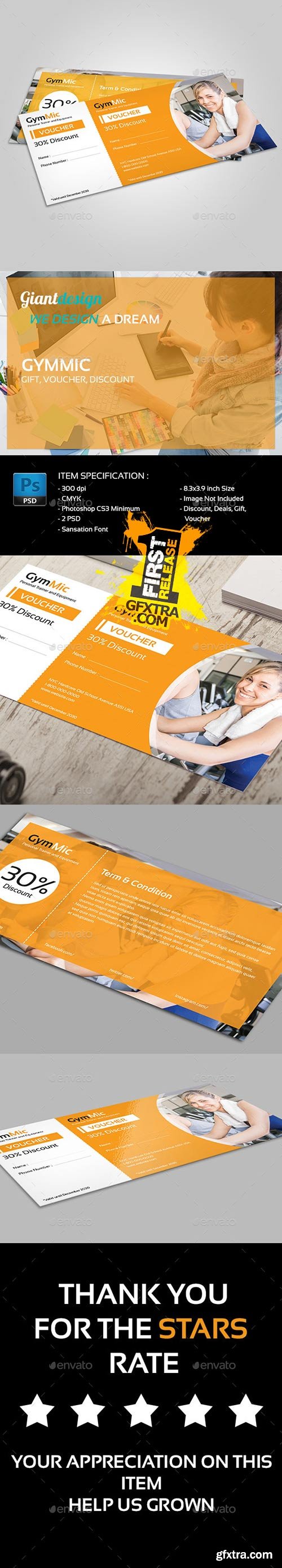 GraphicRiver - Gymmic - Voucher 10904486