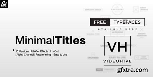 Videohive - Ultra Minimal Titles Pack - 19182094