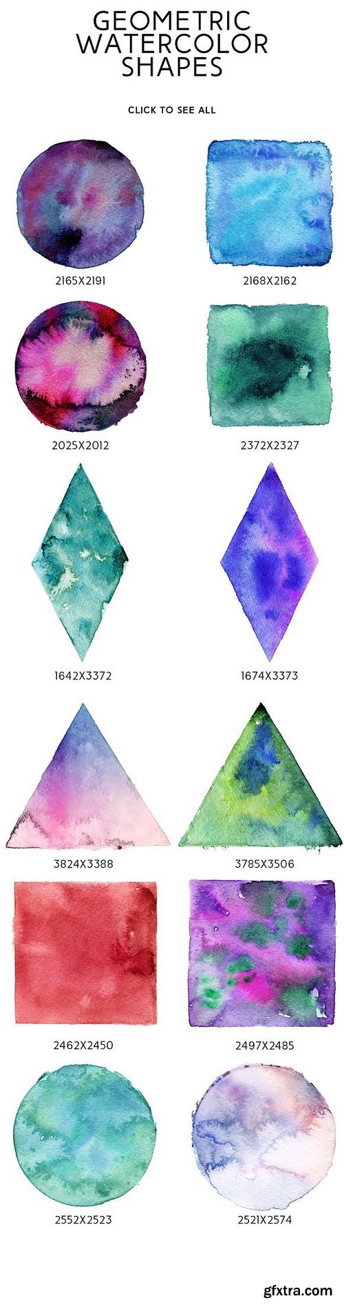 CM - Geometric Watercolor Shapes 1147423