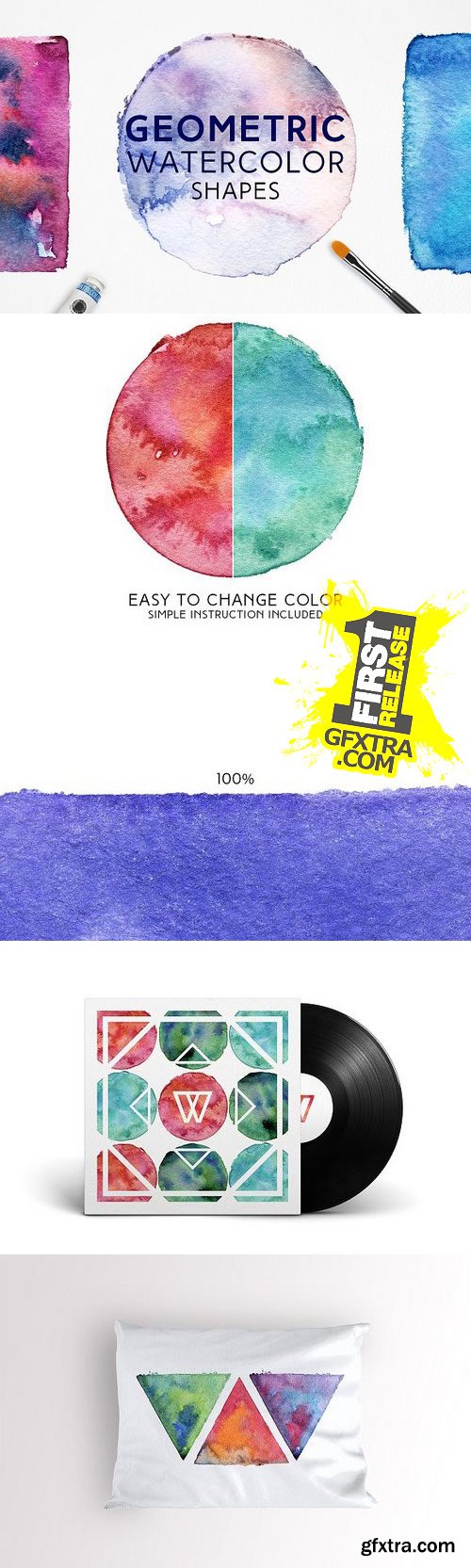 CM - Geometric Watercolor Shapes 1147423