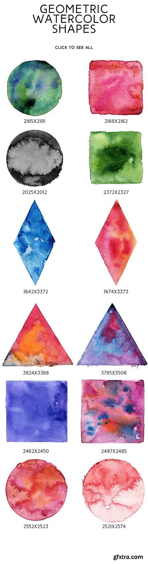 CM - Geometric Watercolor Shapes 1147423
