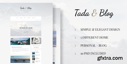 ThemeForest - Tada &amp; Blog - Personal Blog PSD 16706896