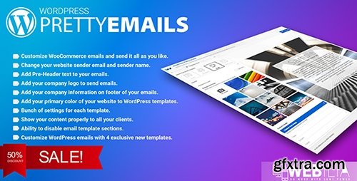 CodeCanyon - WordPress Pretty HTML Emails v1.6.0 - Responsive Modern HTML Email Templates - 17887949