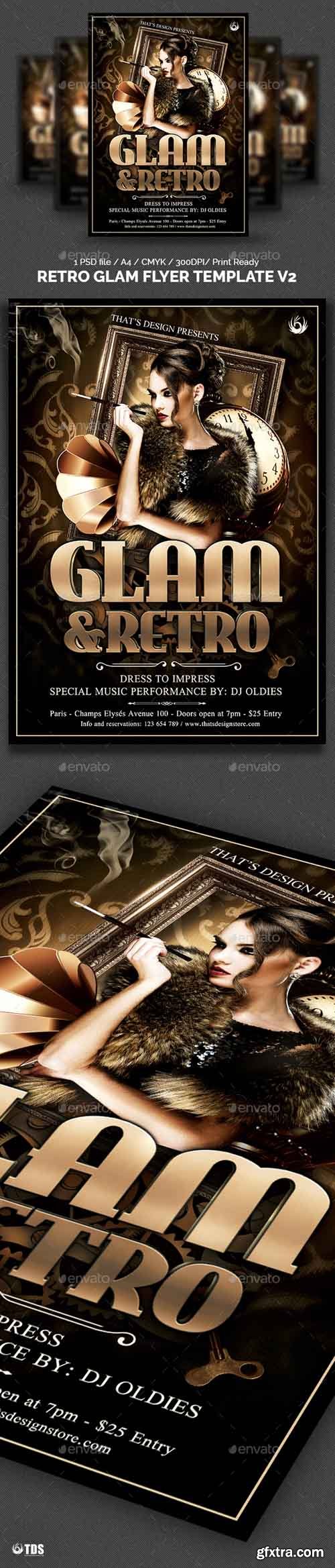 GR - Retro Glam Flyer Template V2 7669510