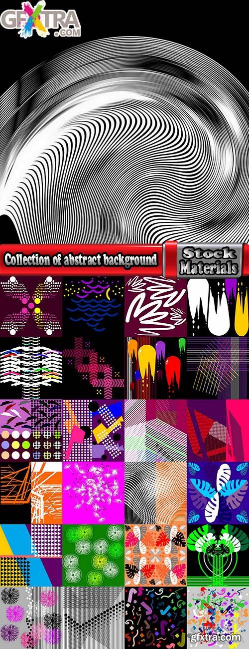 Collection of abstract background is an example of a template wallpapers 3-25 EPS