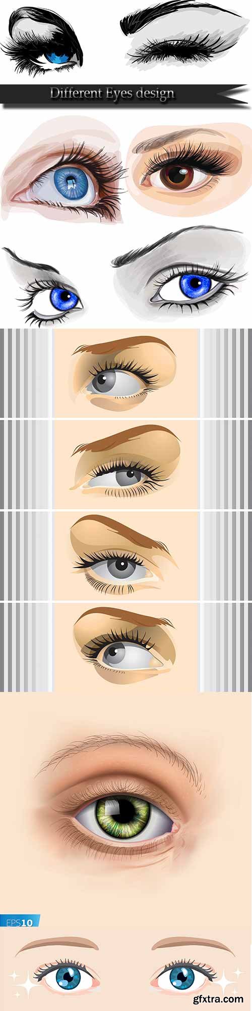 Different Eyes design vector