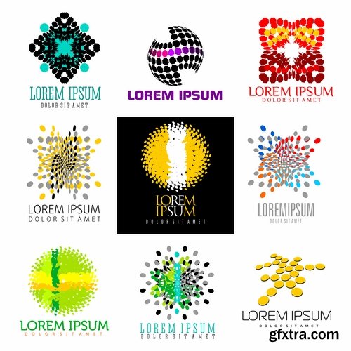 Collection logo icon web design element site 47-25 EPS