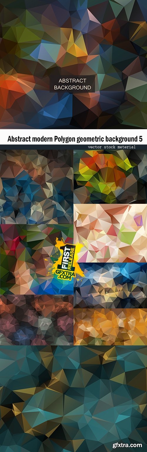 Abstract modern Polygon geometric background 5