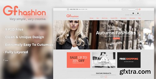 ThemeForest - GFashion Shop PSD 5729634