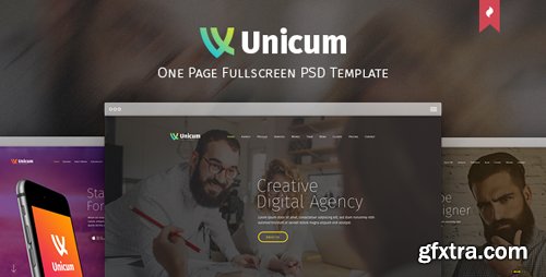 ThemeForest - Unicum - One Page Fullscreen PSD Template 12275741 ThemeForest - Unicum - One Page Fullscreen PSD Template 12275741