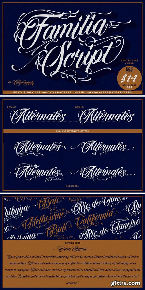 CM 1164925 - Familia Script