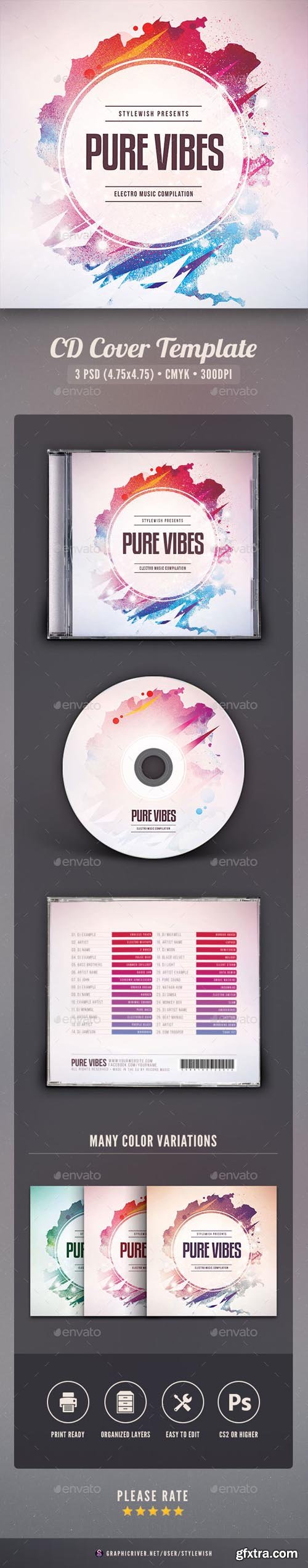 GR - Pure Vibes CD Cover Artwork 16487199 GR - Pure Vibes CD Cover Artwork 16487199