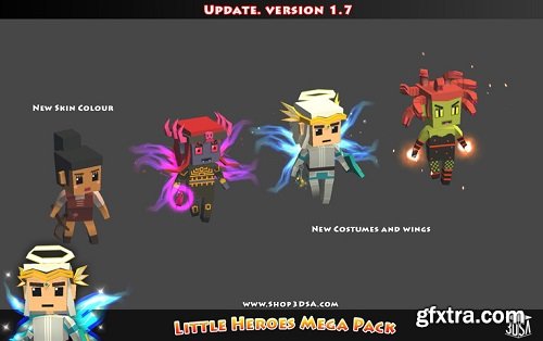 Unity Asset &ndash; Little Heroes Mega Pack 1.8.1