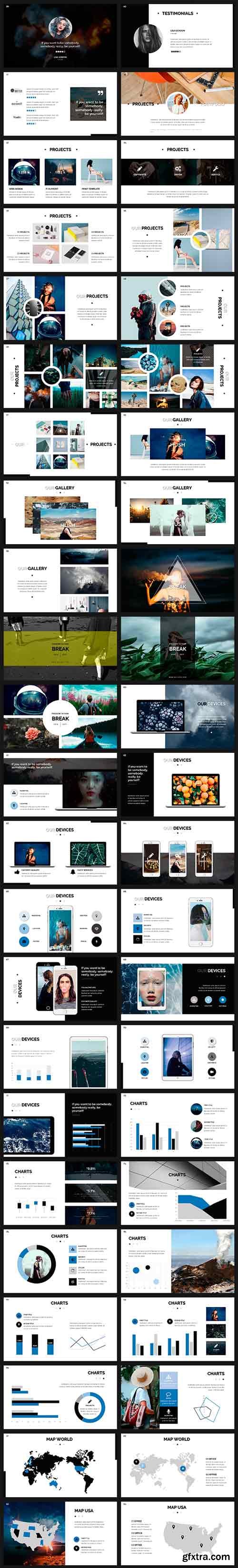 GR - Hush PowerPoint Template 19244414 GR - Hush PowerPoint Template 19244414