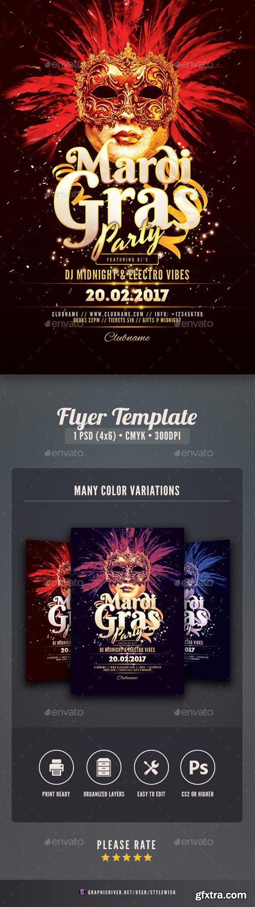 GR - Mardi Gras Carnival Flyer 19300951 GR - Mardi Gras Carnival Flyer 19300951