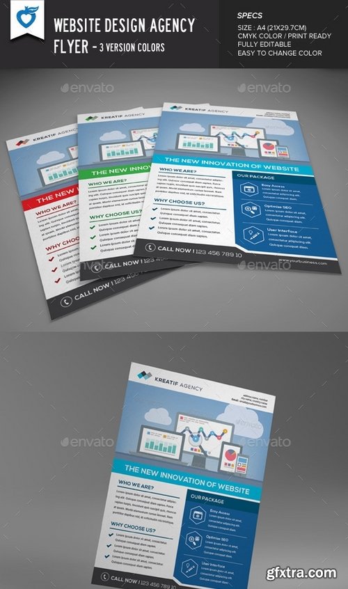 GraphicRiver - Website Design Agency Flyer 9551888