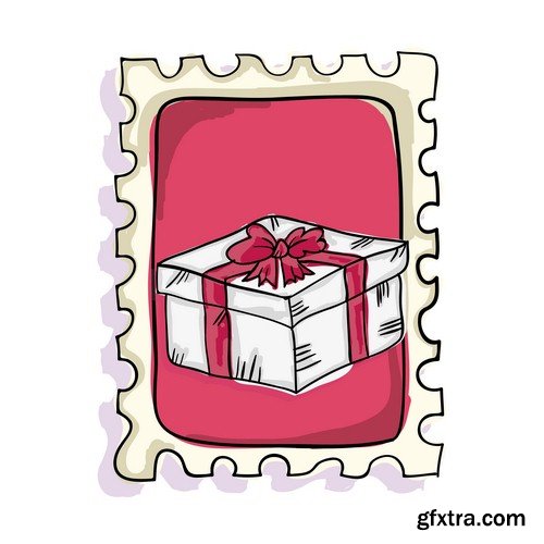 Valentines day poster illustration - 8 EPS