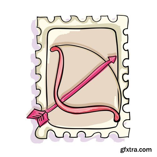 Valentines day poster illustration - 8 EPS