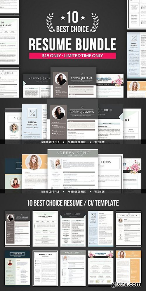 CM - Best Choice Resume Template Bundle 926650