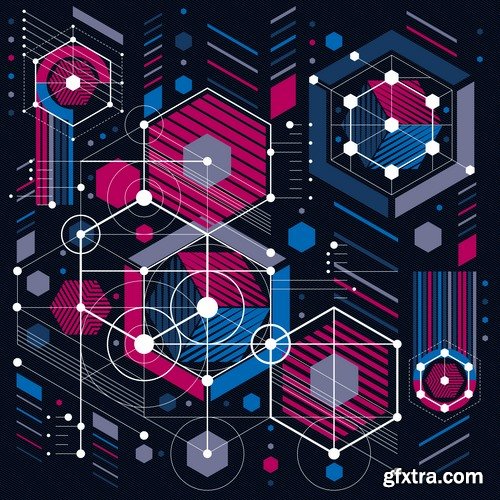 Collection of abstract background is an example of a template wallpapers 5-25 EPS