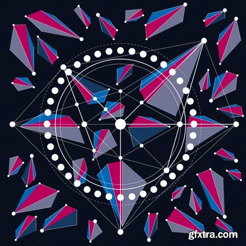 Collection of abstract background is an example of a template wallpapers 5-25 EPS