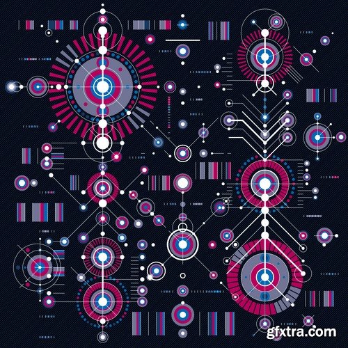 Collection of abstract background is an example of a template wallpapers 5-25 EPS