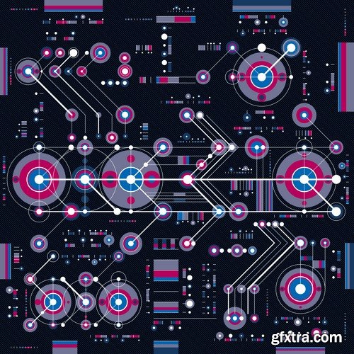 Collection of abstract background is an example of a template wallpapers 5-25 EPS