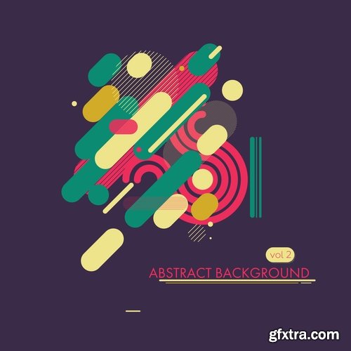 Collection of abstract background is an example of a template wallpapers 5-25 EPS