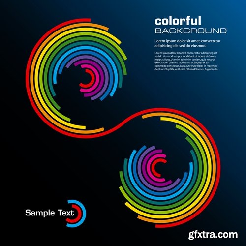 Collection of abstract background is an example of a template wallpapers 5-25 EPS