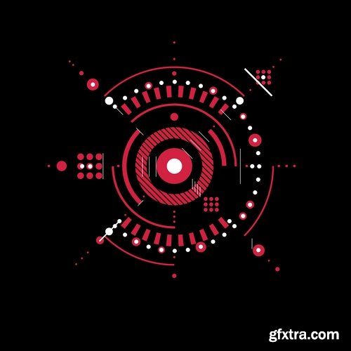 Collection of abstract background is an example of a template wallpapers 5-25 EPS