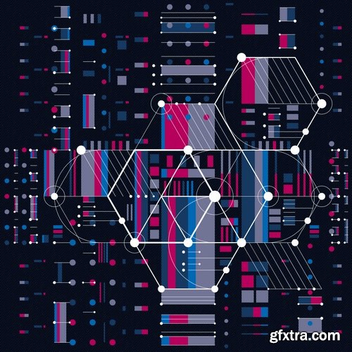 Collection of abstract background is an example of a template wallpapers 5-25 EPS