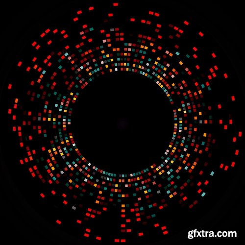 Collection of abstract background is an example of a template wallpapers 5-25 EPS