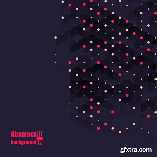 Collection of abstract background is an example of a template wallpapers 5-25 EPS