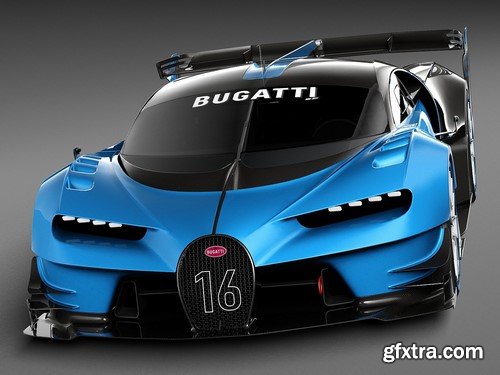 3d Model Bugatti Vision Gran Turismo Concept