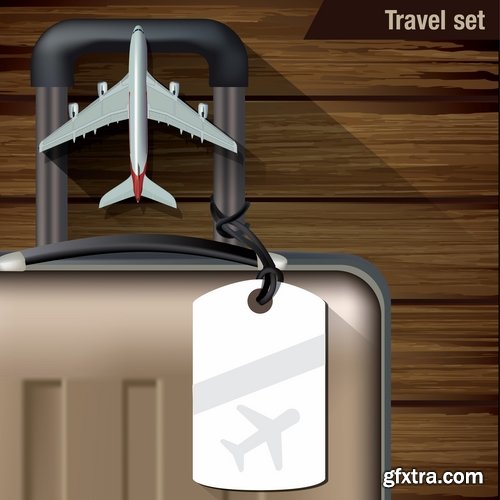 Collection business infographics laptop journey calculator Trips tourist ticket 25 EPS