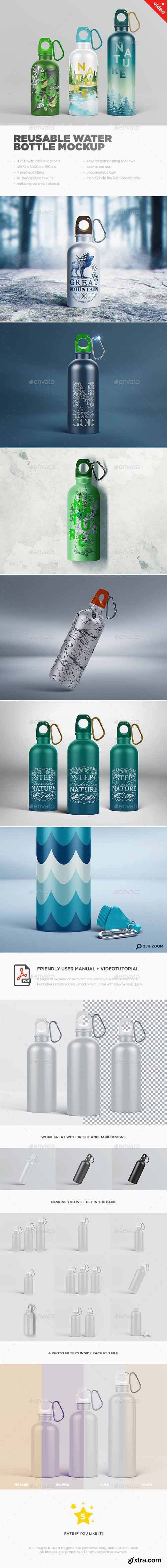 GR - Reusable Water Bottle MockUp 16693550 GR - Reusable Water Bottle MockUp 16693550