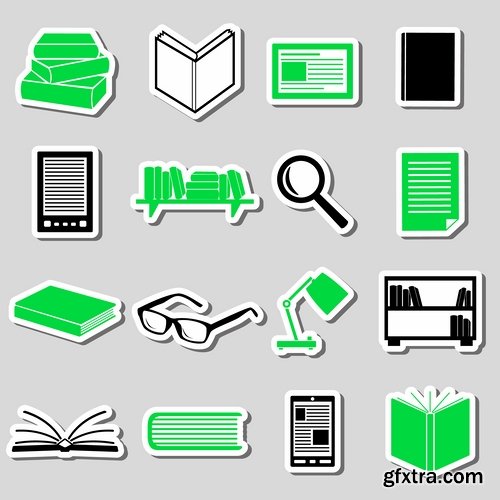 Collection logo icon web design element site 53-25 EPS