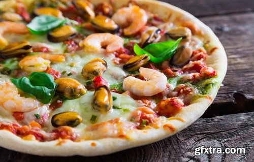 Collection of mussel seafood soup is a delicacy fried meat protein 25 HQ Jpeg