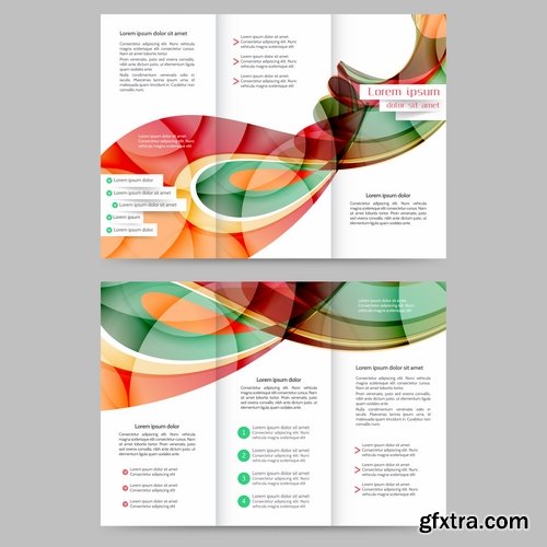 Collection of corporate banner flyer business card brochure cover vector image 25 EPS