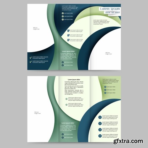 Collection of corporate banner flyer business card brochure cover vector image 25 EPS