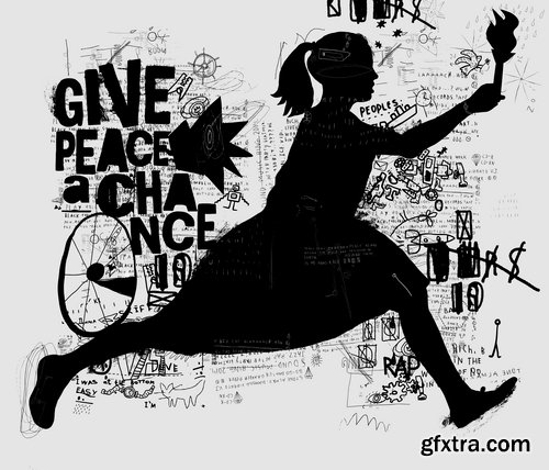 Collection of grunge abstract pattern on a t-shirt image for clothes vector image 25 EPS