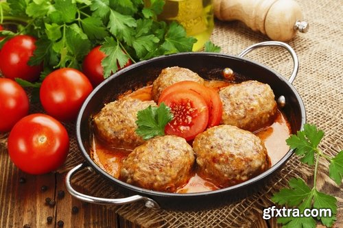 Collection of cutlet grilled meat chops in breadcrumbs 25 HQ Jpeg