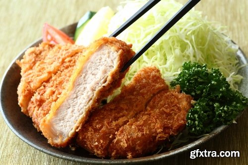 Collection of cutlet grilled meat chops in breadcrumbs 25 HQ Jpeg