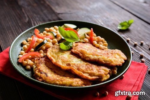 Collection of cutlet grilled meat chops in breadcrumbs 25 HQ Jpeg