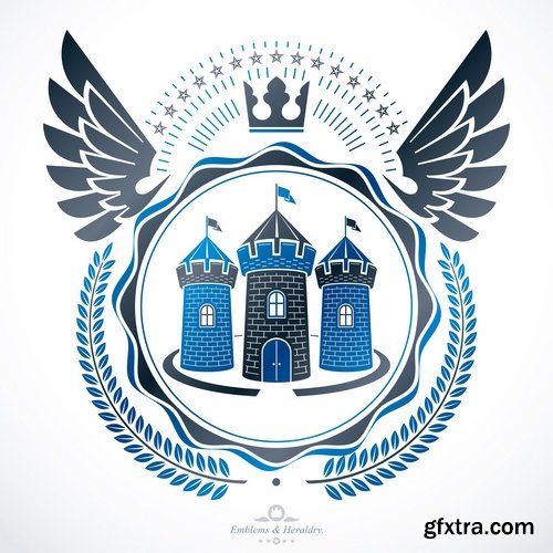 Collection logo icon web design element site 57-25 EPS