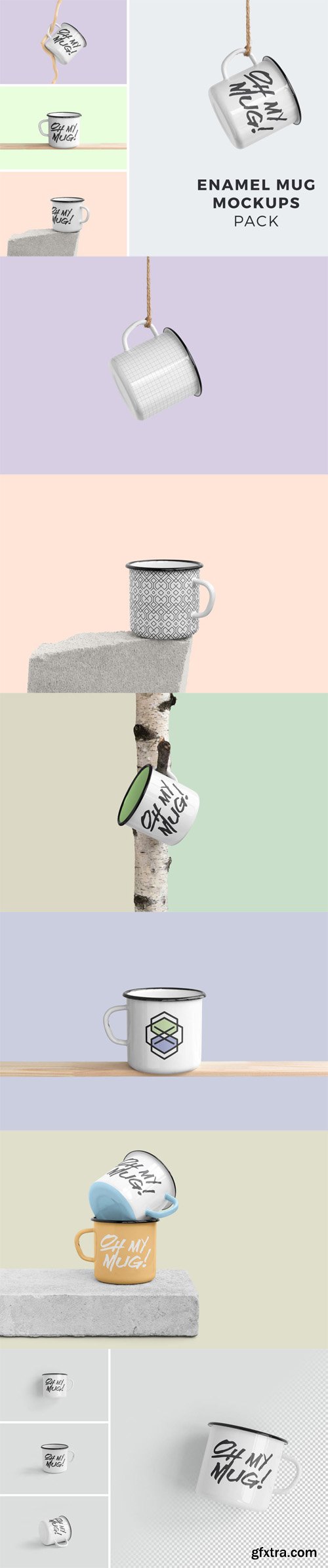 Enamel Mug Mockups Pack Enamel Mug Mockups Pack