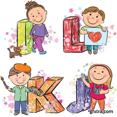 Alphabet for kids - 7 EPS