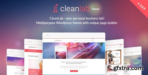 ThemeForest - CleanLab v1.0.9 - Responsive WordPress Theme + Page builder - 10049764