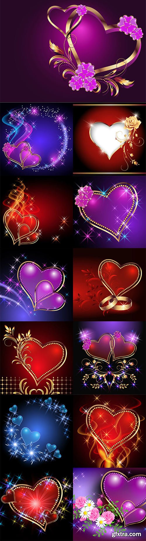 Romantic backgrounds for Valentine