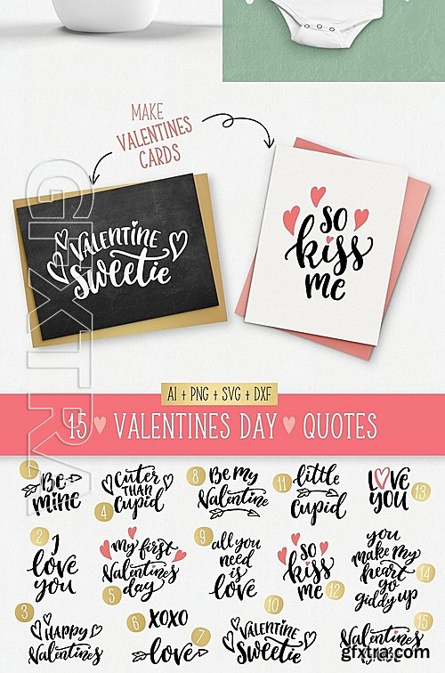 CM - Valentines Day quotes SVG bundle 1149401